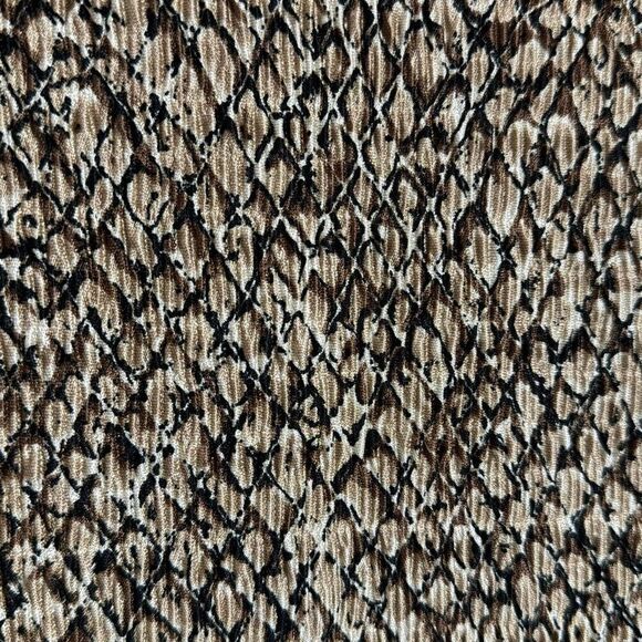 Pleat Pleat by Rafael Vintage Snakeskin Cowl Blouse Women’s Small - Picture 5 of 5